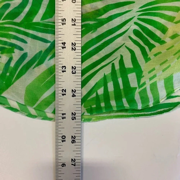 Diane Von Furstenberg Women's Silk Blend Tropical Racerback Swim Cover Size 0 - Picture 11 of 11